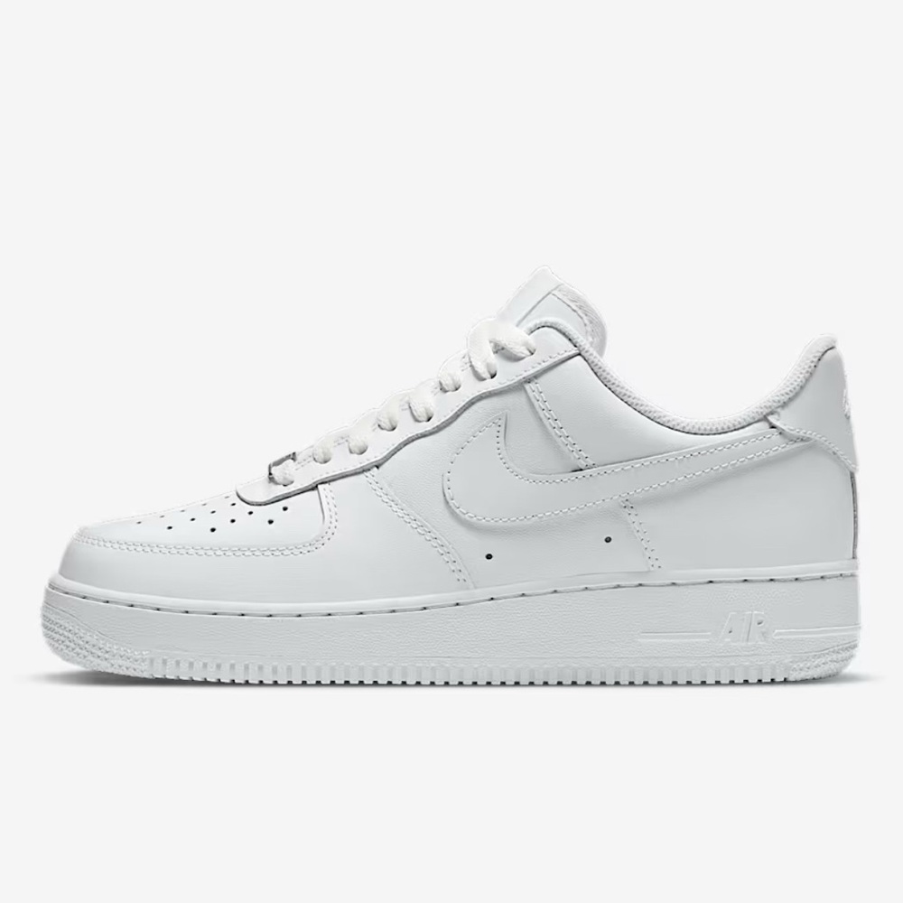 NIKE WOMEN'S AIR FORCE 1 - ALL WHITE, SIZE 7.5